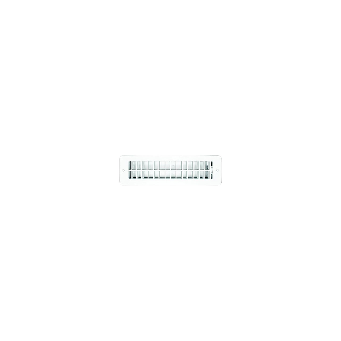 RV Designer H851 Plastic Floor Register, Dampered, White-Supply Nautica