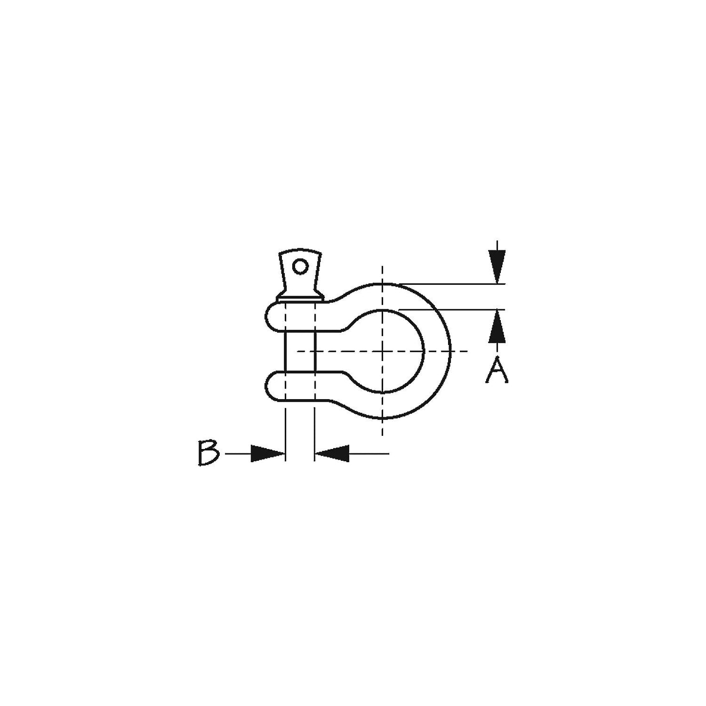 Galvanized Anchor Shackle 1/2"