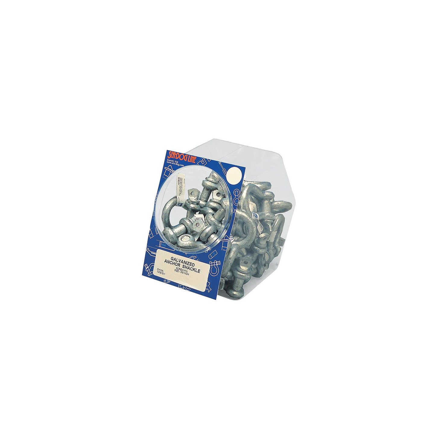1/4" Galvanized Anchor Shackles, 50 Pieces