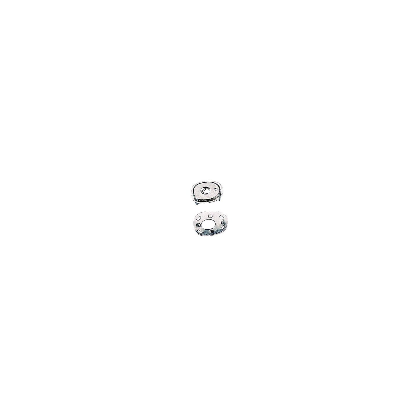 SeaDog 2991011 Canvas Socket & Back Plate, Nickel Plated Brass, 3 Sets