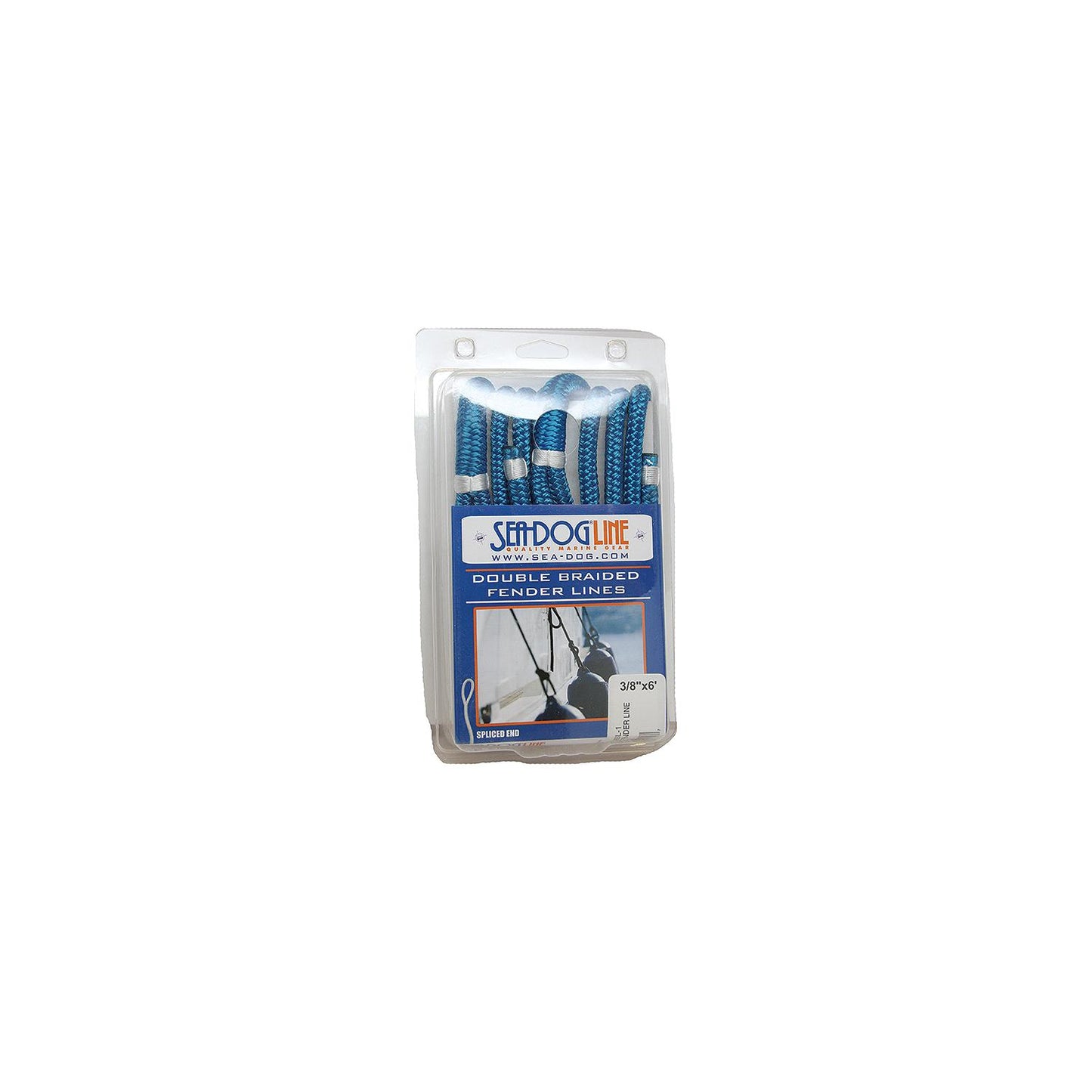 Sea Dog 302110006RD1 Premium Double Braided Nylon Fender Line, 3/8" × 6', Red pr.