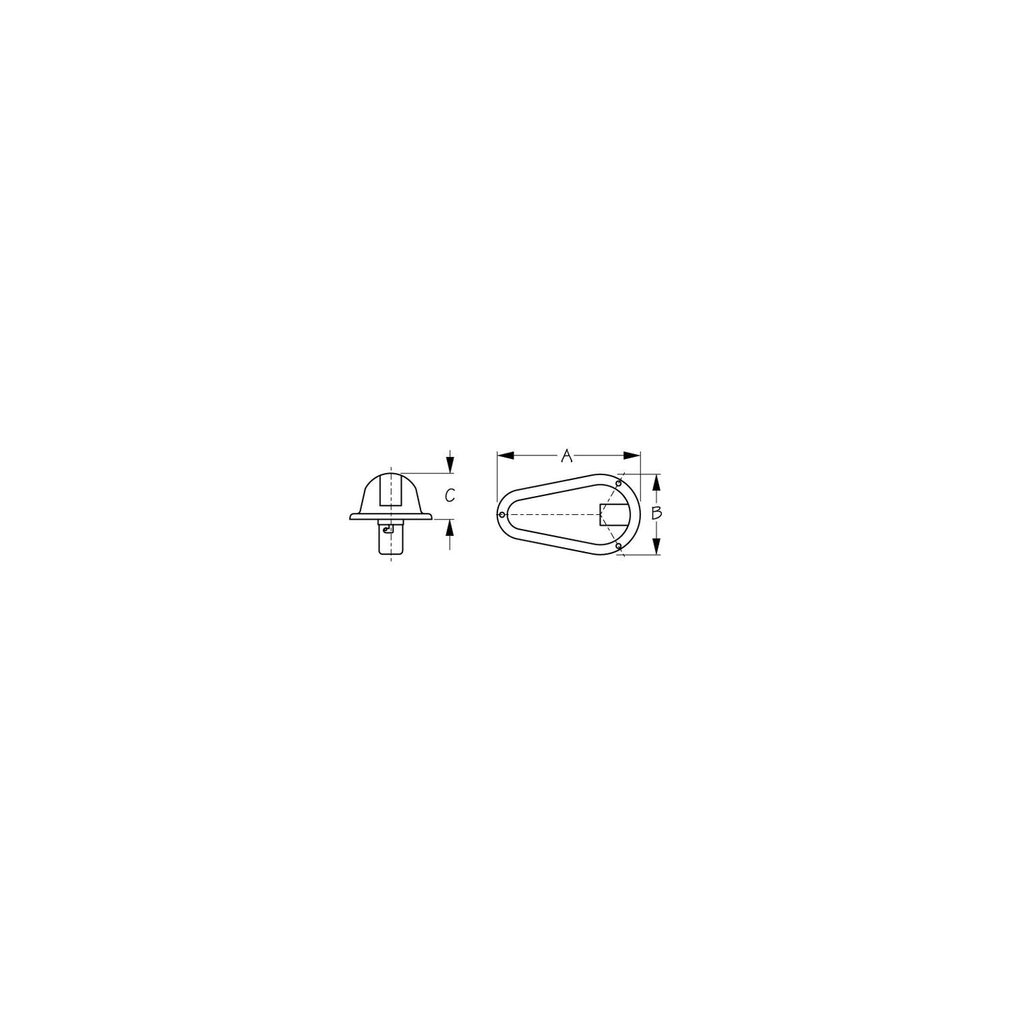 Sea-Dog 400170 Side Mount Lights, Stainless, 1 pr.