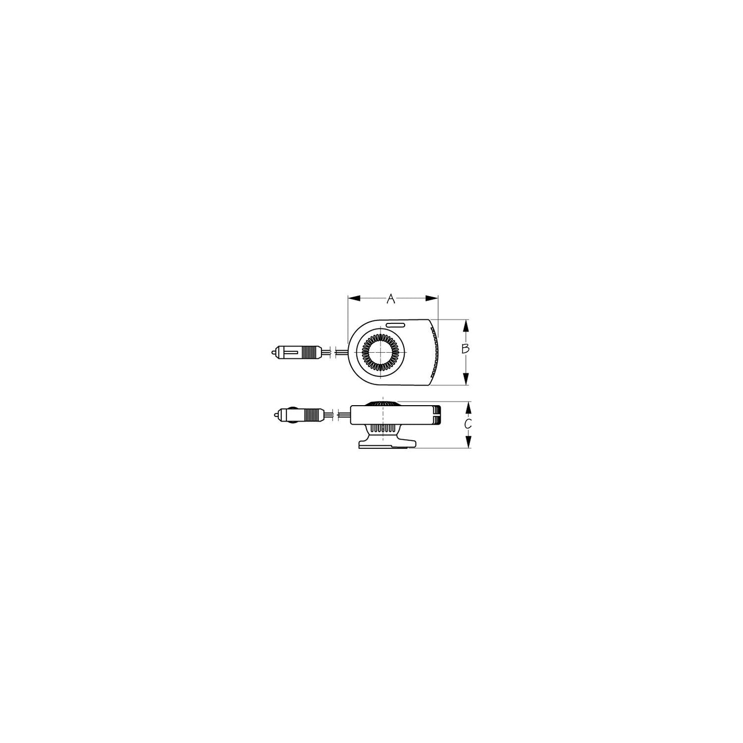 Sea-Dog 450150 Ceramic Heater, 12V
