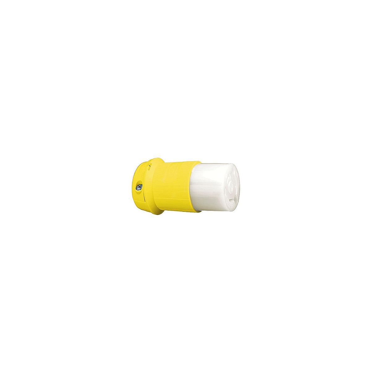 Hubbell HBL26CM13 Yellow 30A 125V Twist Lock Connector Body-Supply Nautica