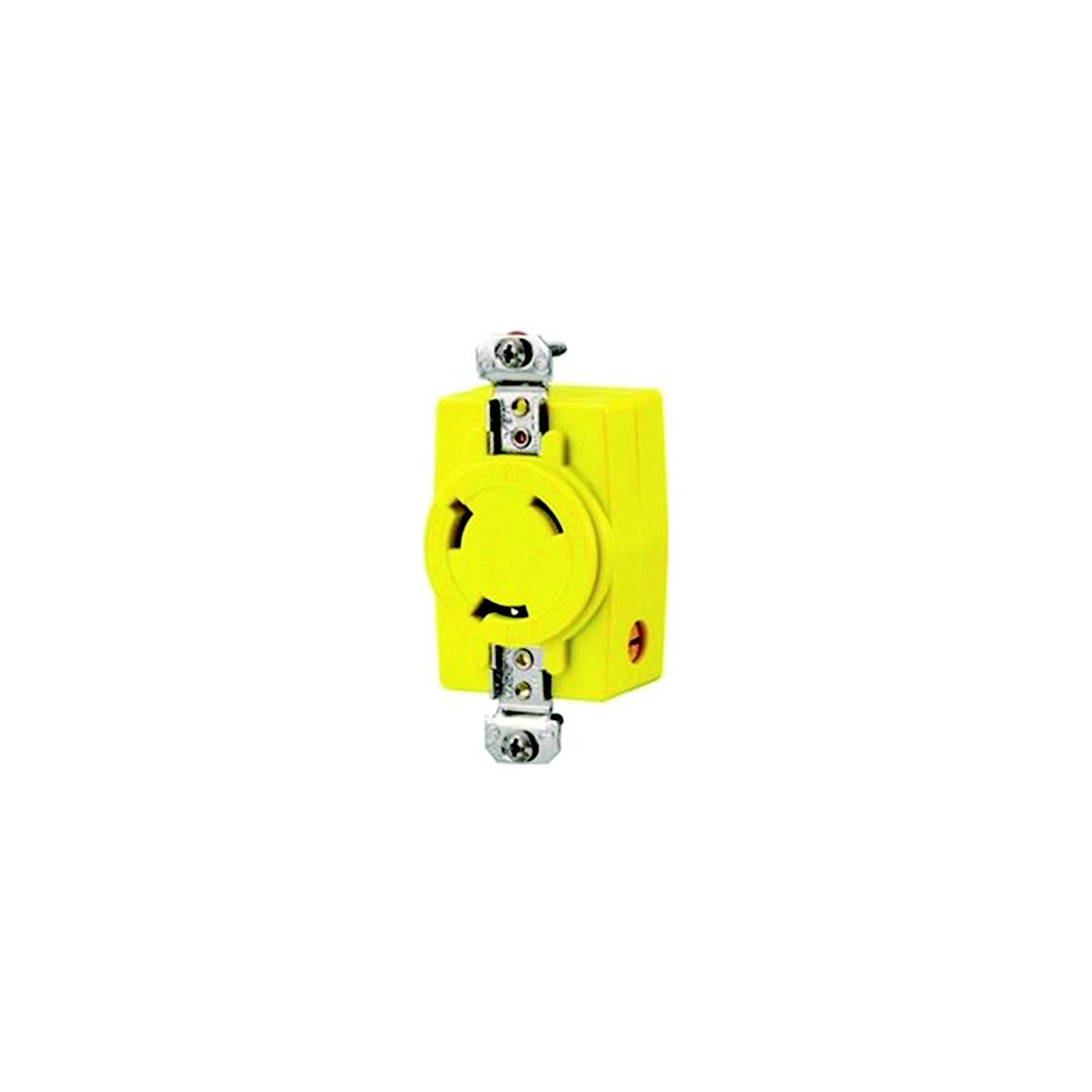 Hubbell HBL328DCR Yellow Electric Fishing Reel 30A 28VDC Receptacle-Supply Nautica