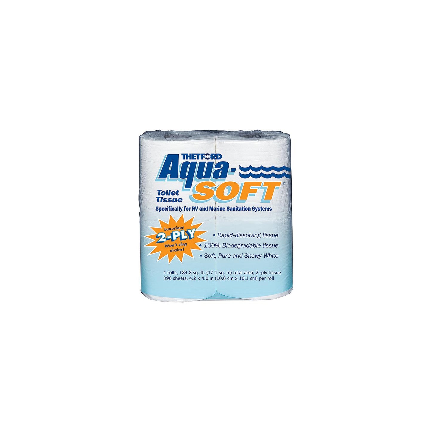 Thetford 03300 Aqua Soft 2-Ply Toilet Tissue-Toilet Paper-Supply Nautica