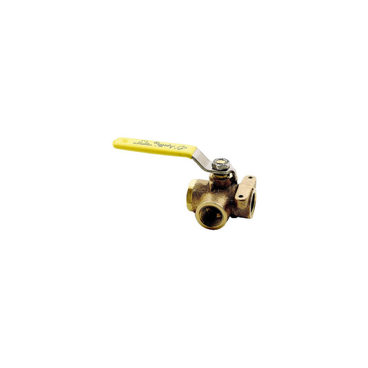 3/4" 3-Way Bronze Diverter Valve
