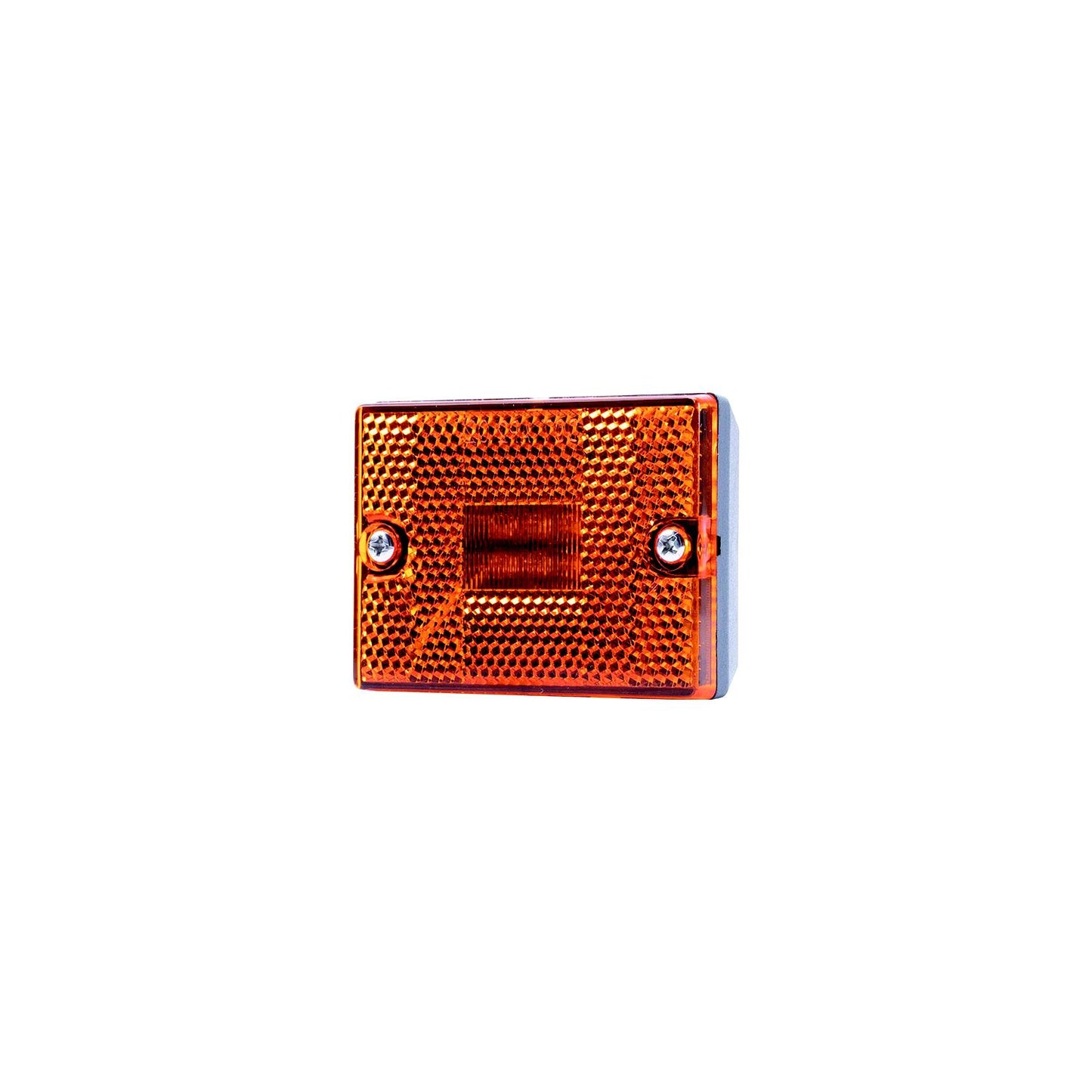 Hopkins B423A 2 - 3/4" Rectangle Clearance/Side Marker w/ reflex, Amber-Supply Nautica
