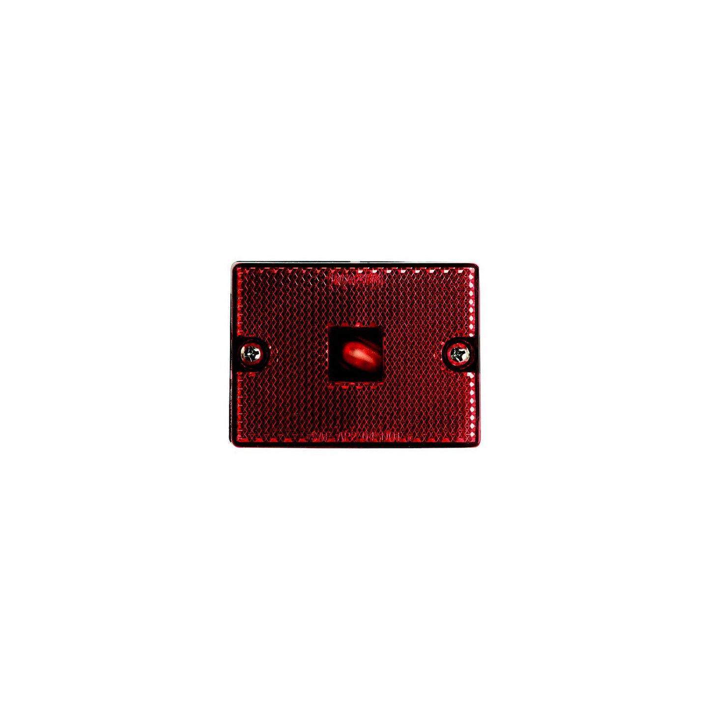 Hopkins B423R 2 - 3/4" Rectangle Clearance/Side Marker w/ reflex, Red-Supply Nautica