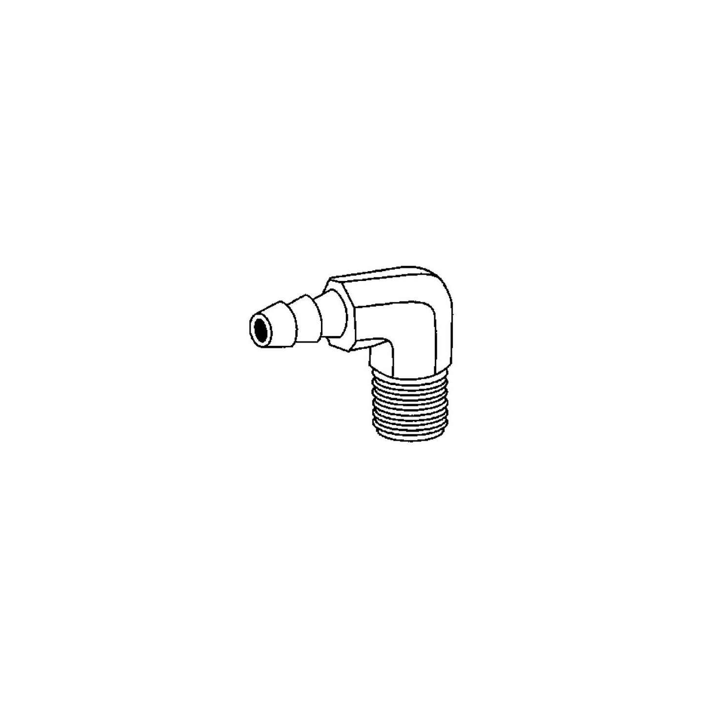 Hose Barb Elbow 1/4 X 1/4