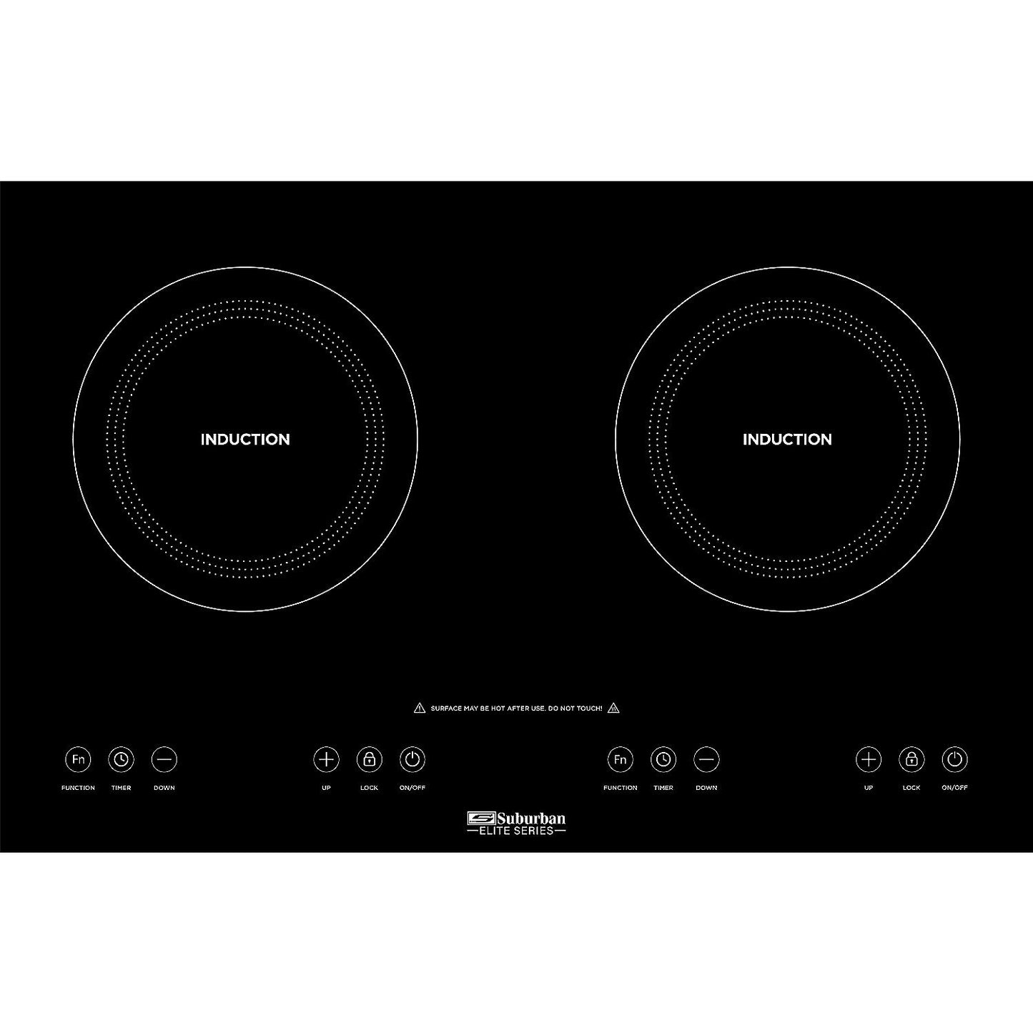 Suburban 3309A Elite Series Induction Cooktop, Double Element