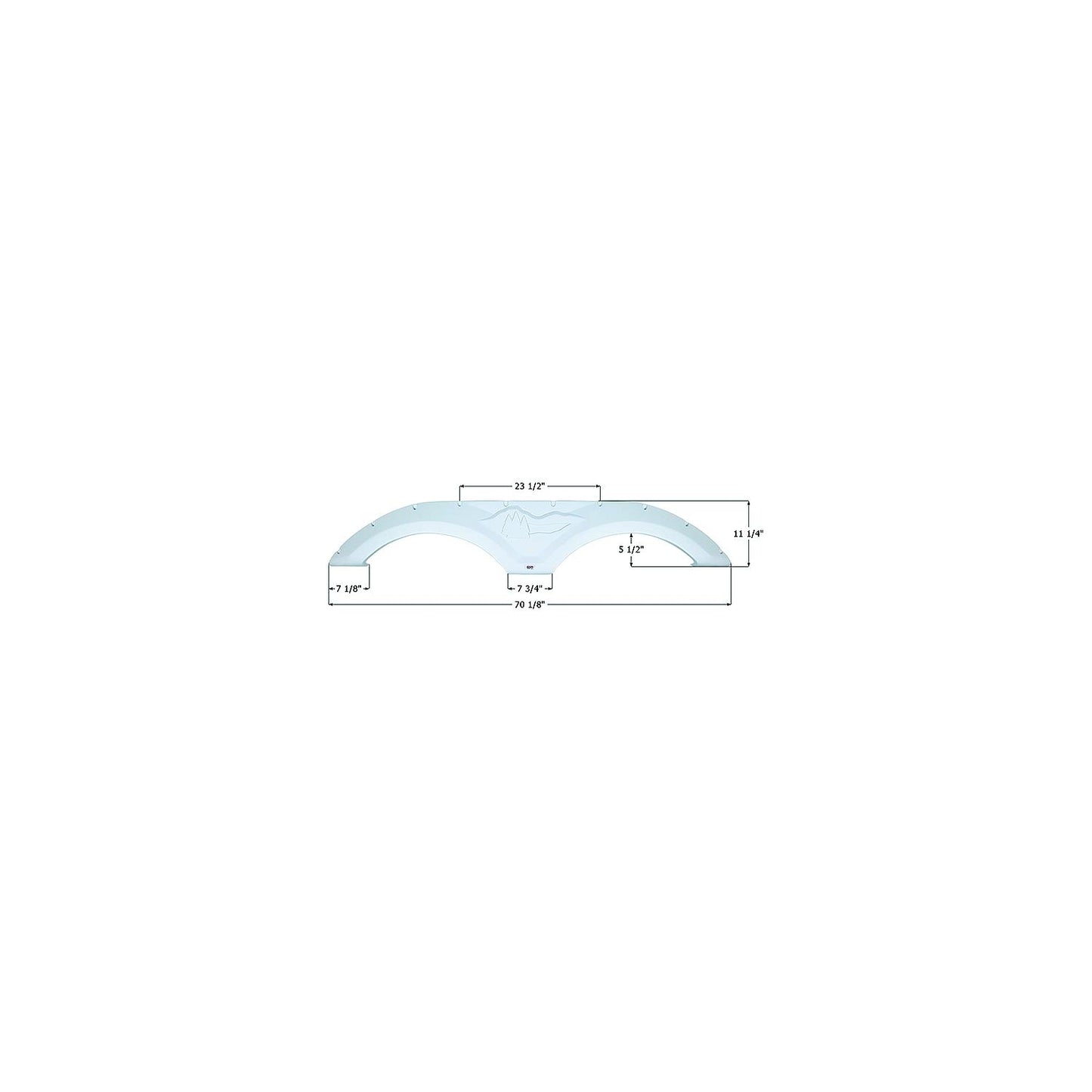 Icon 12072 Fender Skirts – Tandem Forest River Fs2072, Polar White
