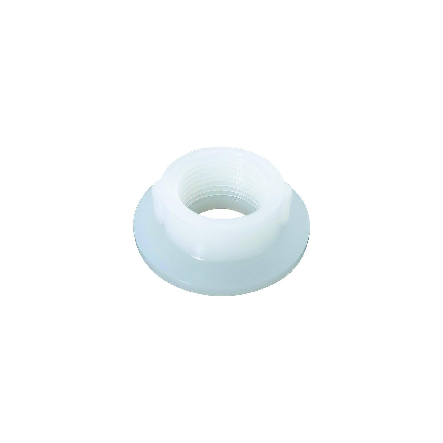 Icon 14171 Fresh Water Tank Raised Threaded Spin Weld Fitting, 3/4" White