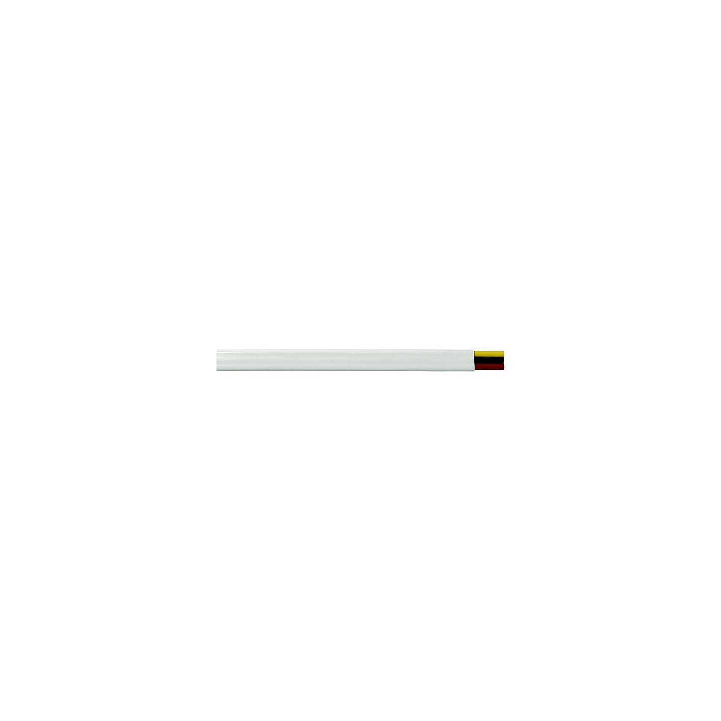 Cobra Wire B7W10T1021000FT Tinned Copper Flat Triplex Wire, 10/3, 1000', White