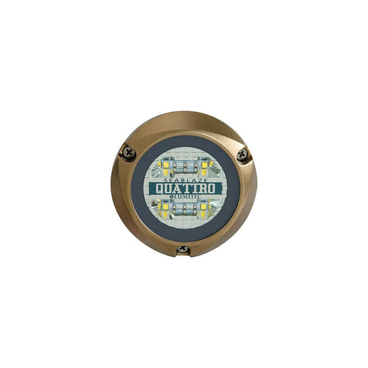 Lumitec Seablaze Quattro Underwater Light, Dual Color White/Blue, Cross Fade