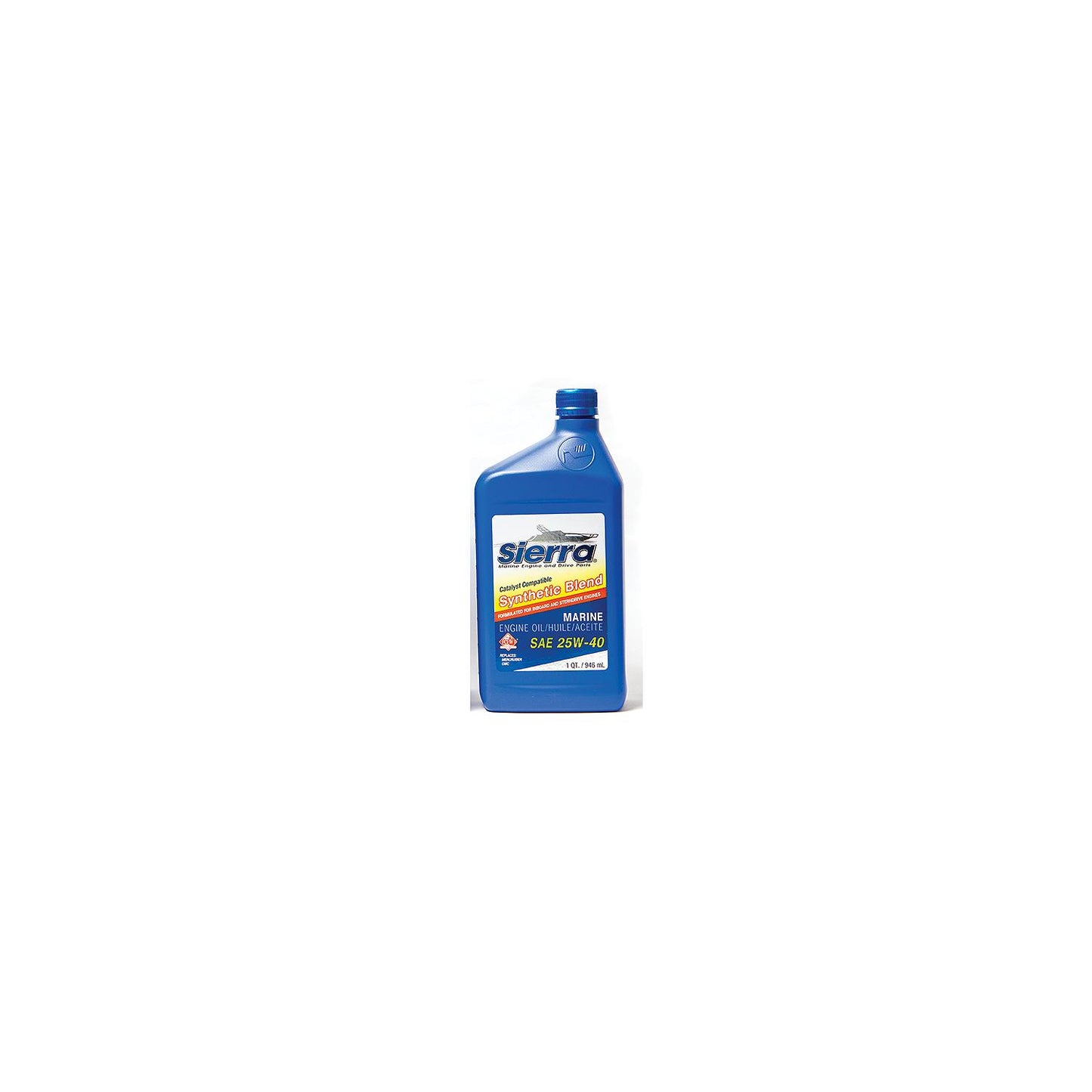 Sierra 9440CAT2 Synthetic Blend 4-Cycle Inboard-Sterndrive Engine Oil, 25W-40 FC-W, Qt.
