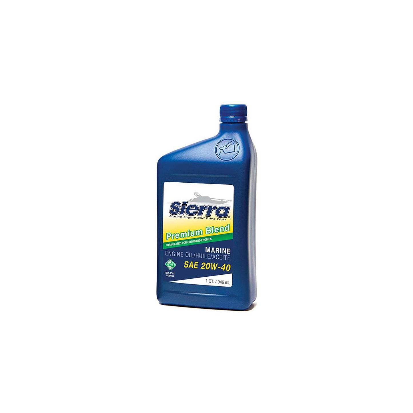 Sierra 4-Stroke 20W40 FC-W Mineral Outboard Engine Oil, Qt.