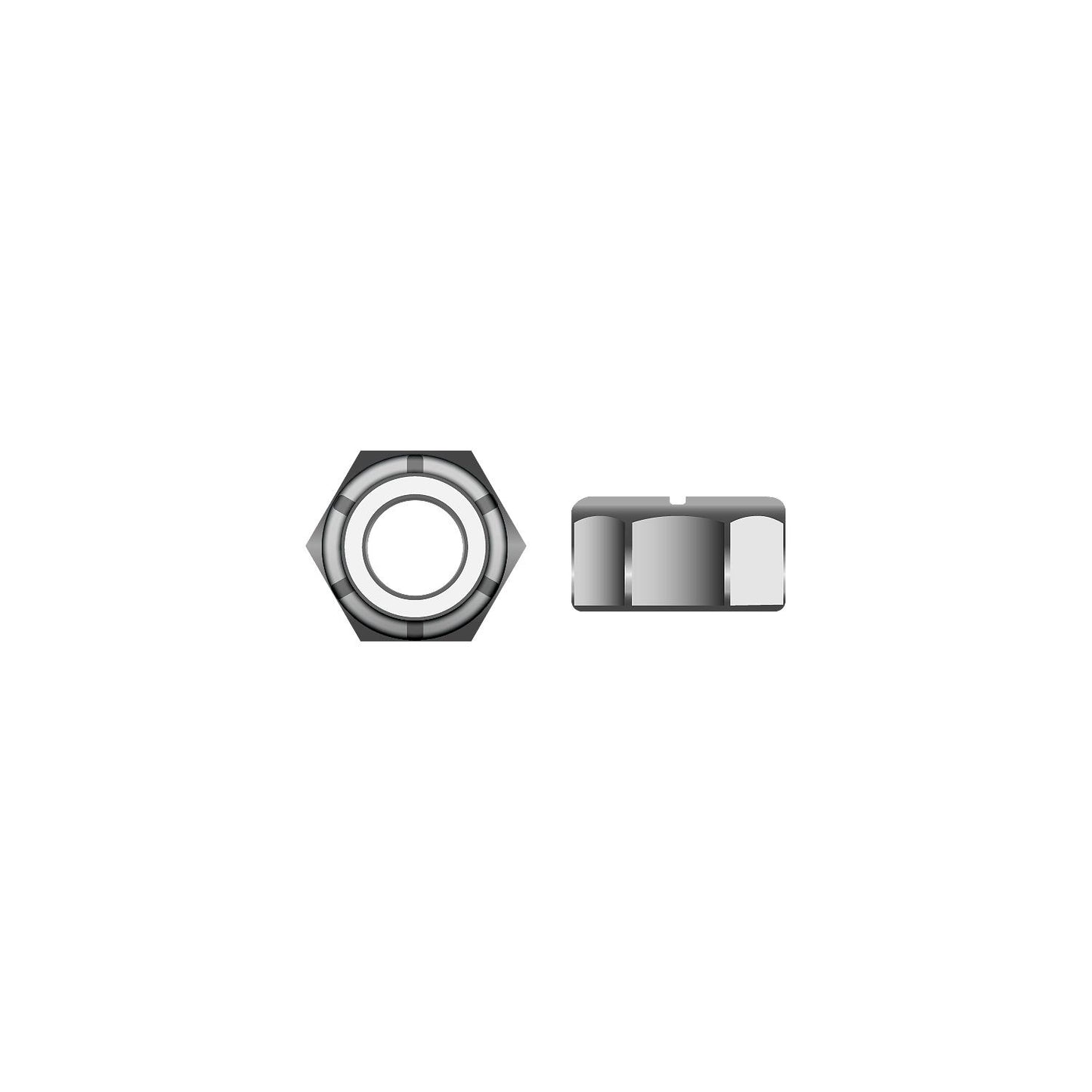 Seachoice Stainless Steel Nylon Insert Locknut, 5/16"-18