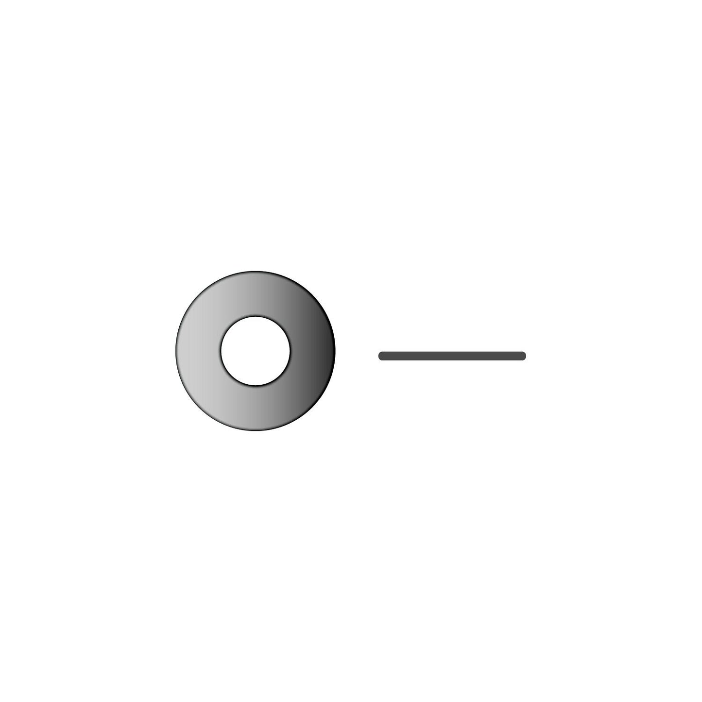 Seachoice Flat Washer, 3/4", .109" Thick, OD 1-7/8"