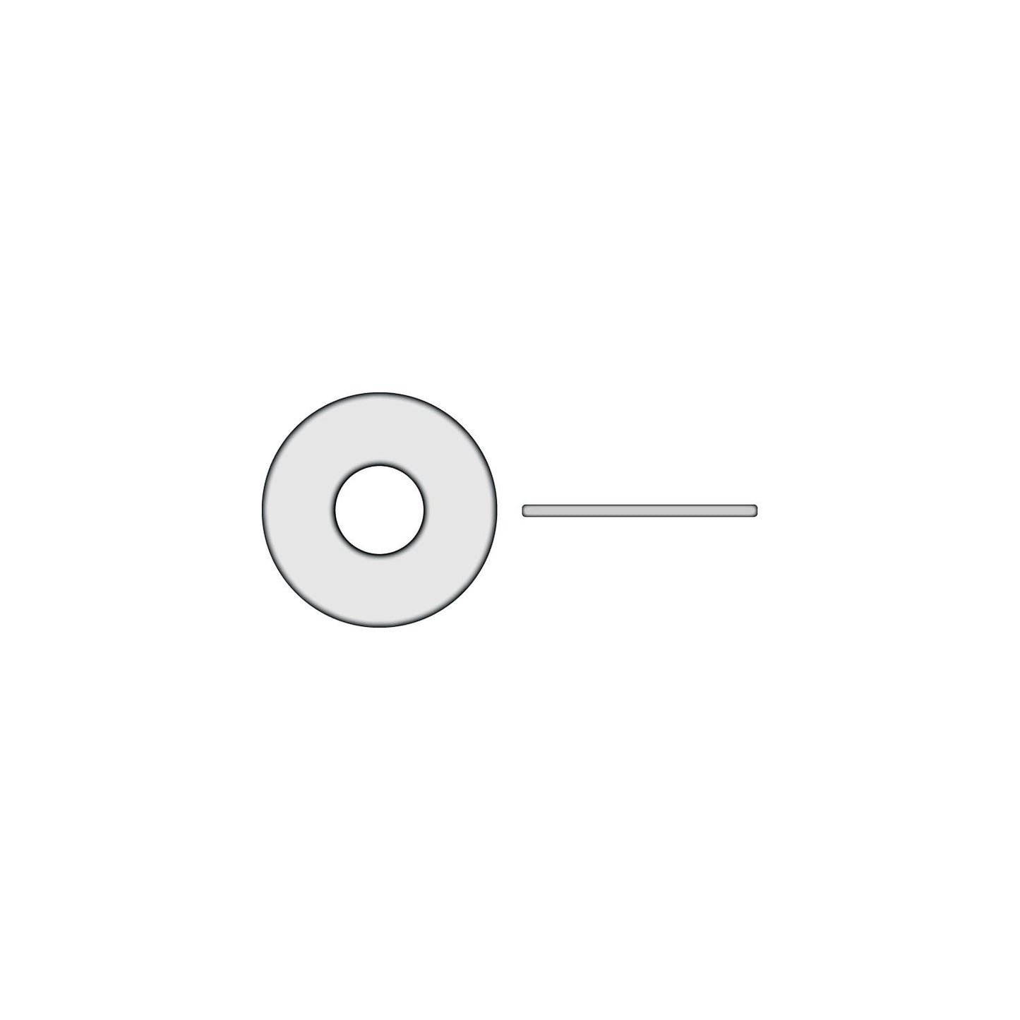 Seachoice Nylon Flat Washer, #10