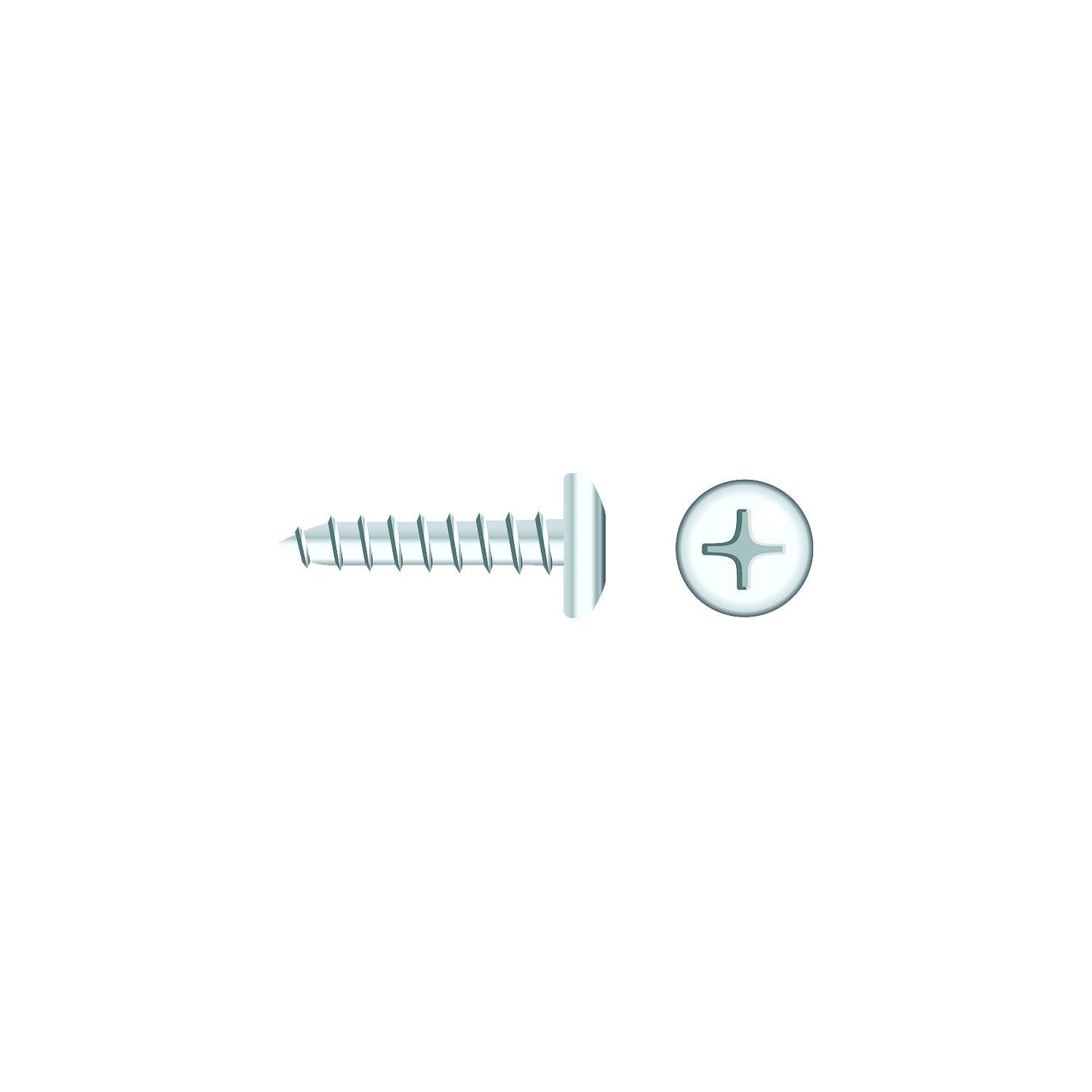 Seachoice 01766 Chrome Plated SS Phillips Tapping Screw - Pan Head, #10 x 1/2"