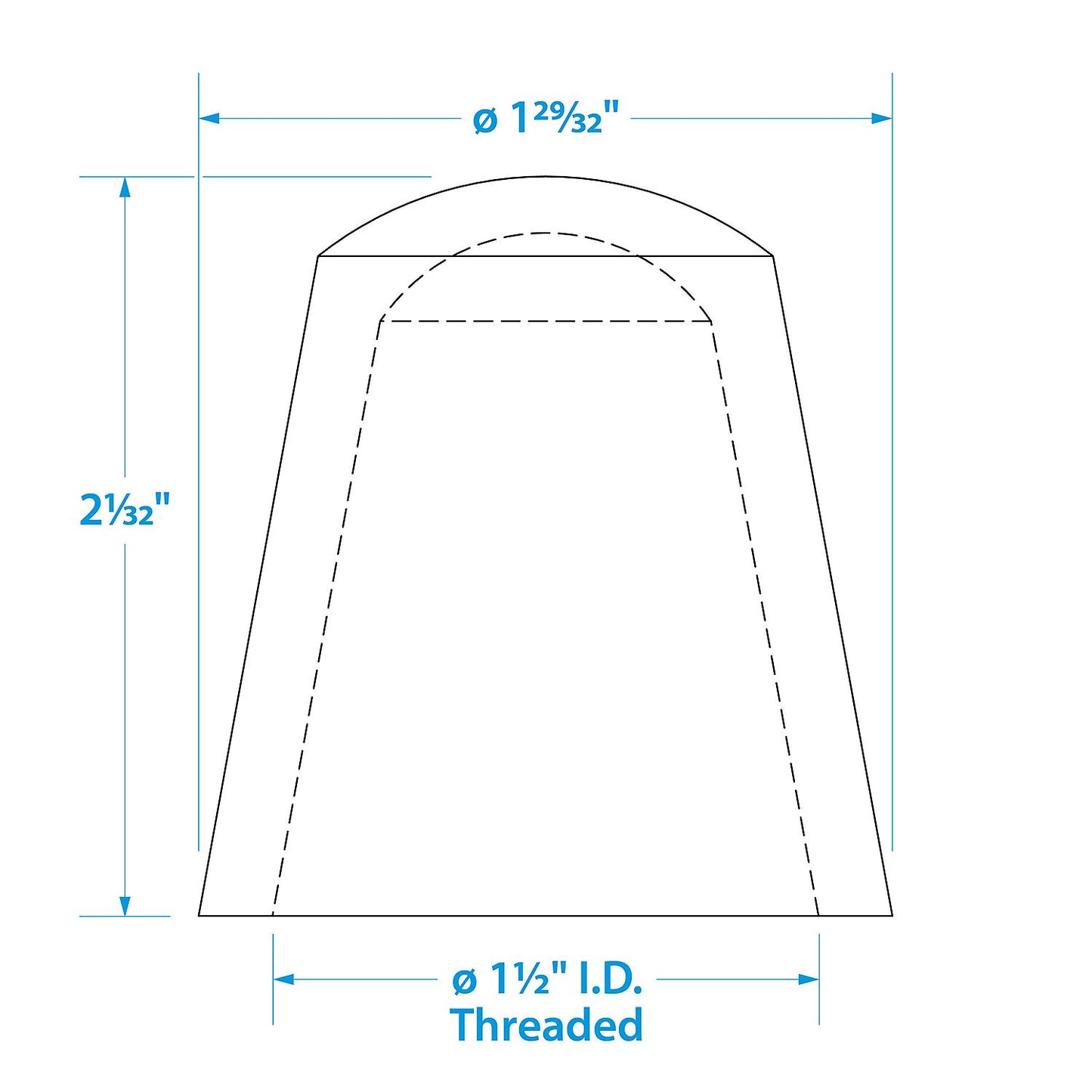 Seachoice Anit-Glare Spare Globe For Attwood Series 7100, 7101 and 7105: For Seachoice Series 05571, 05691, 05701