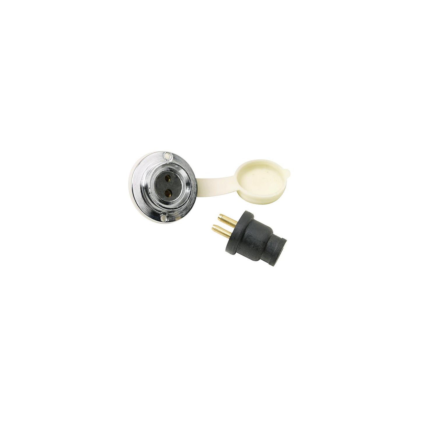 Seachoice Deck Connector With Two Pin Double Contact Socket and Plug