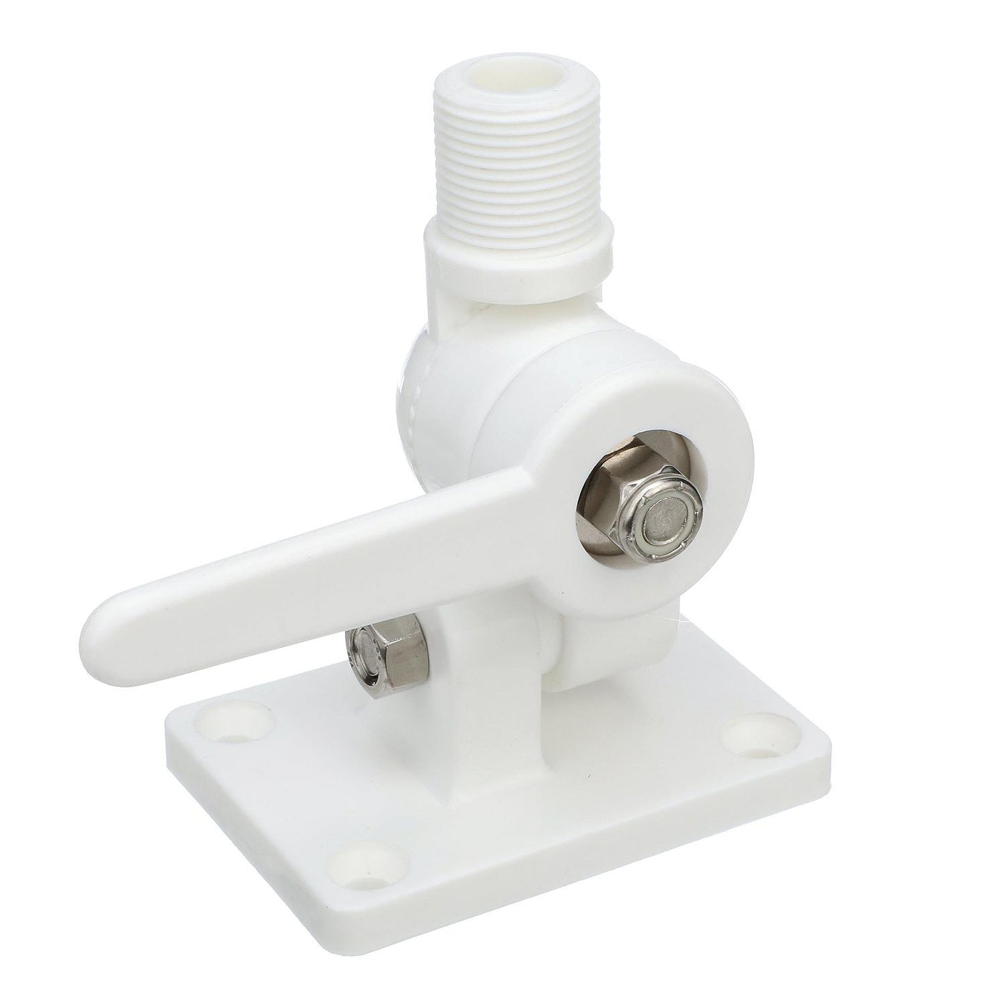 Seachoice 19501 Nylon Antenna Ratchet Mount, White