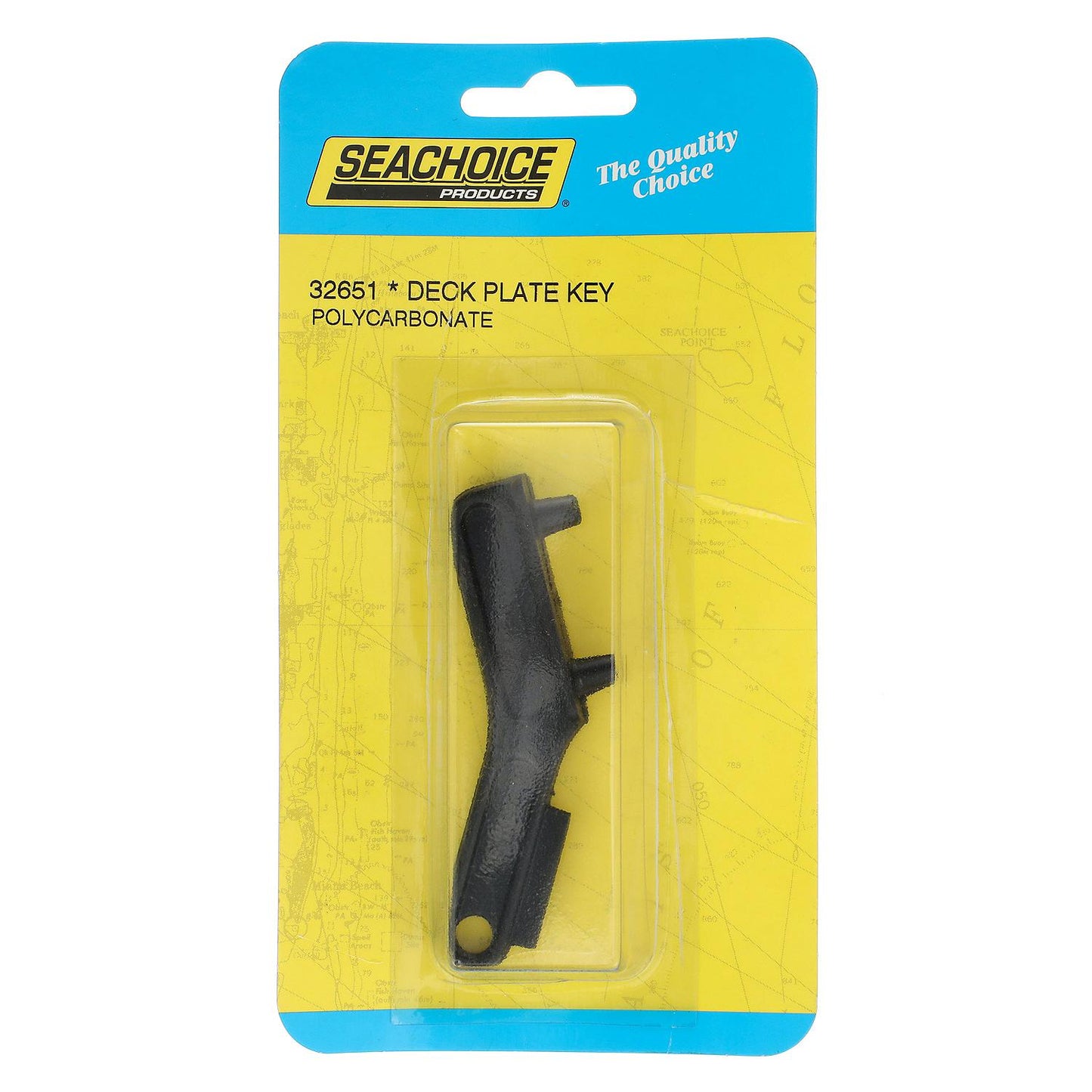 Seachoice Black Poly Carb Deck Plate Key For 1-1/4" and 1-1/2" Deck Plates