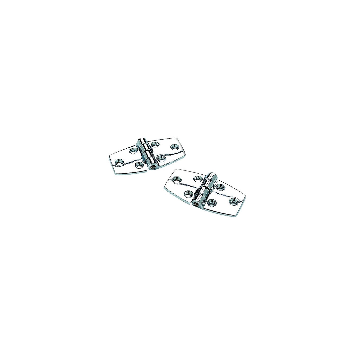 Seachoice 34241 (2) 3" x 1-1/2" Chrome Plated Zinc Utility Hinges with 120 Degree Opening