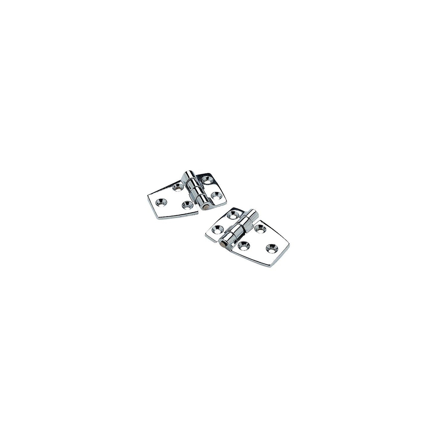 Seachoice SeaChoice 50-34401 (2) 2-1/4" x 1-1/2" Chrome Plated Zinc 3/4" Short Side Hinges