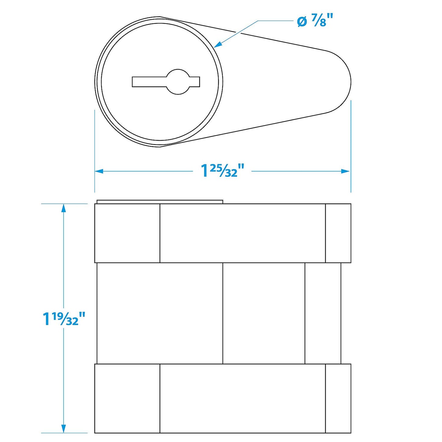Seachoice Solid Brass Trailer Hitch Lock