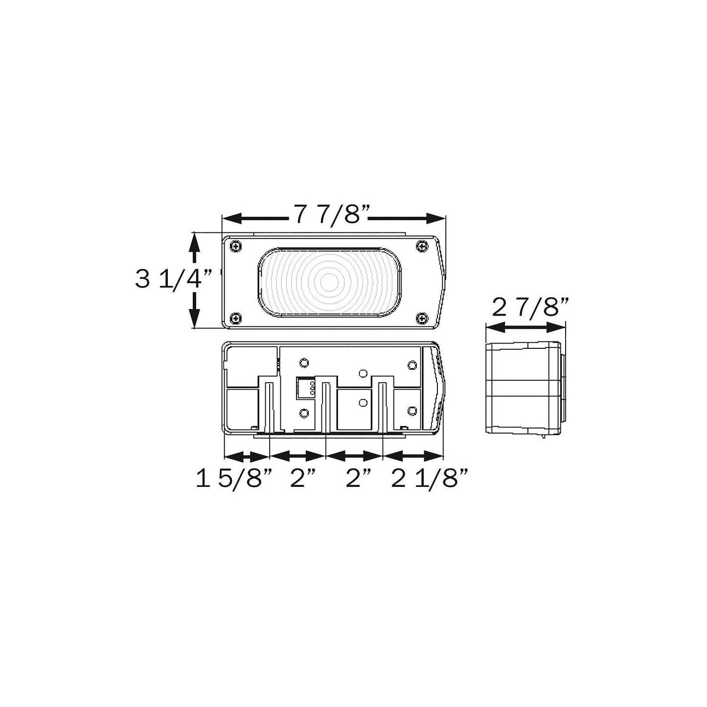 Seachoice Waterproof Universal Mount Combination Tail Light
7-Function, Passenger Side