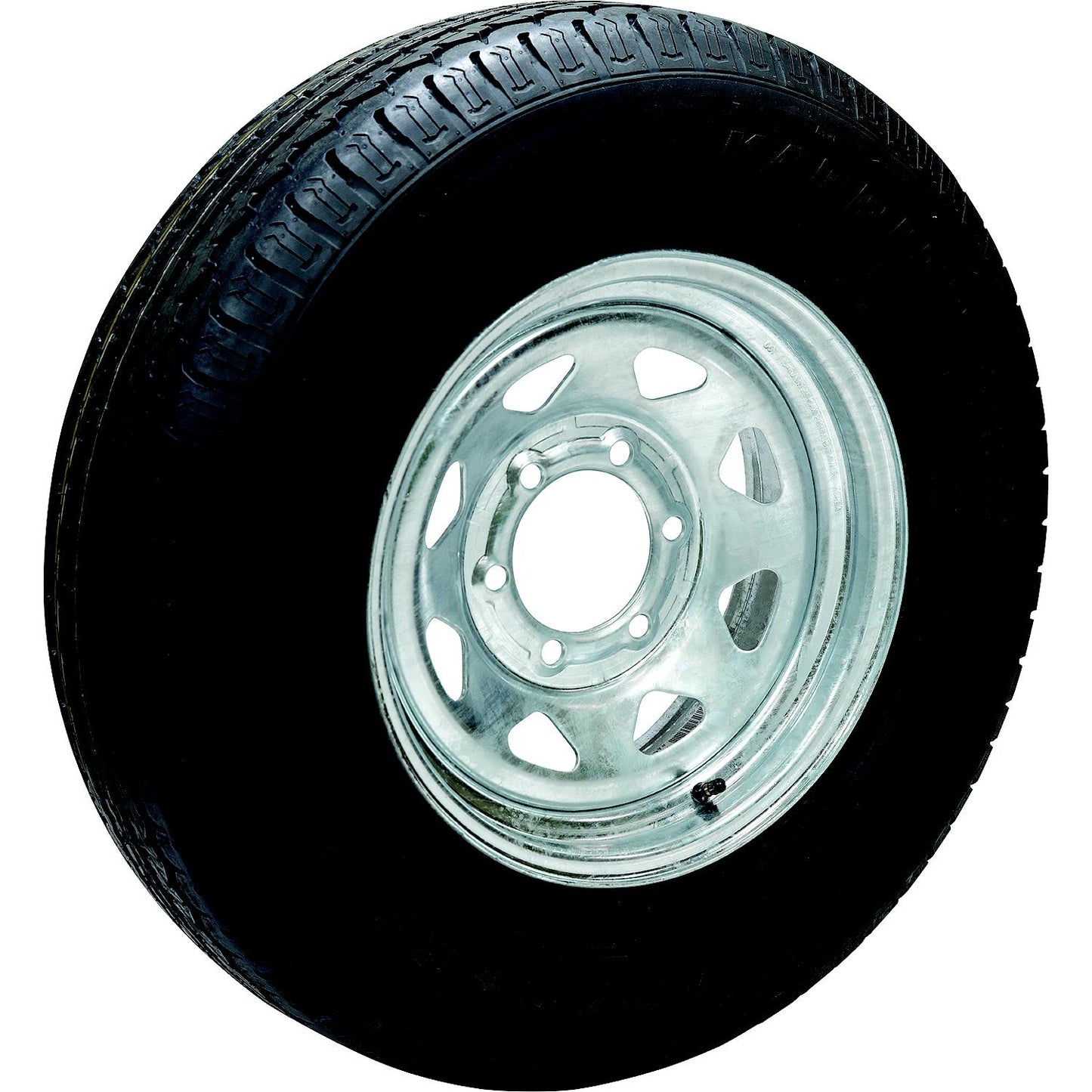 Seachoice 53434 ST225/75D15D/6H KR558 15" Galvanized Spoke, 6 Lug Bias Tire & Wheel Assembly