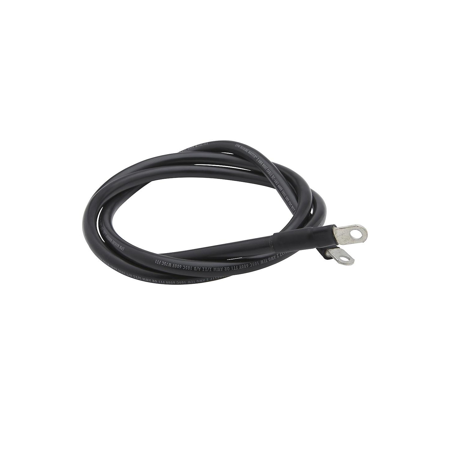 Seachoice 63004 Tinned Copper Battery Assembly, 2 AWG, Black, 6'