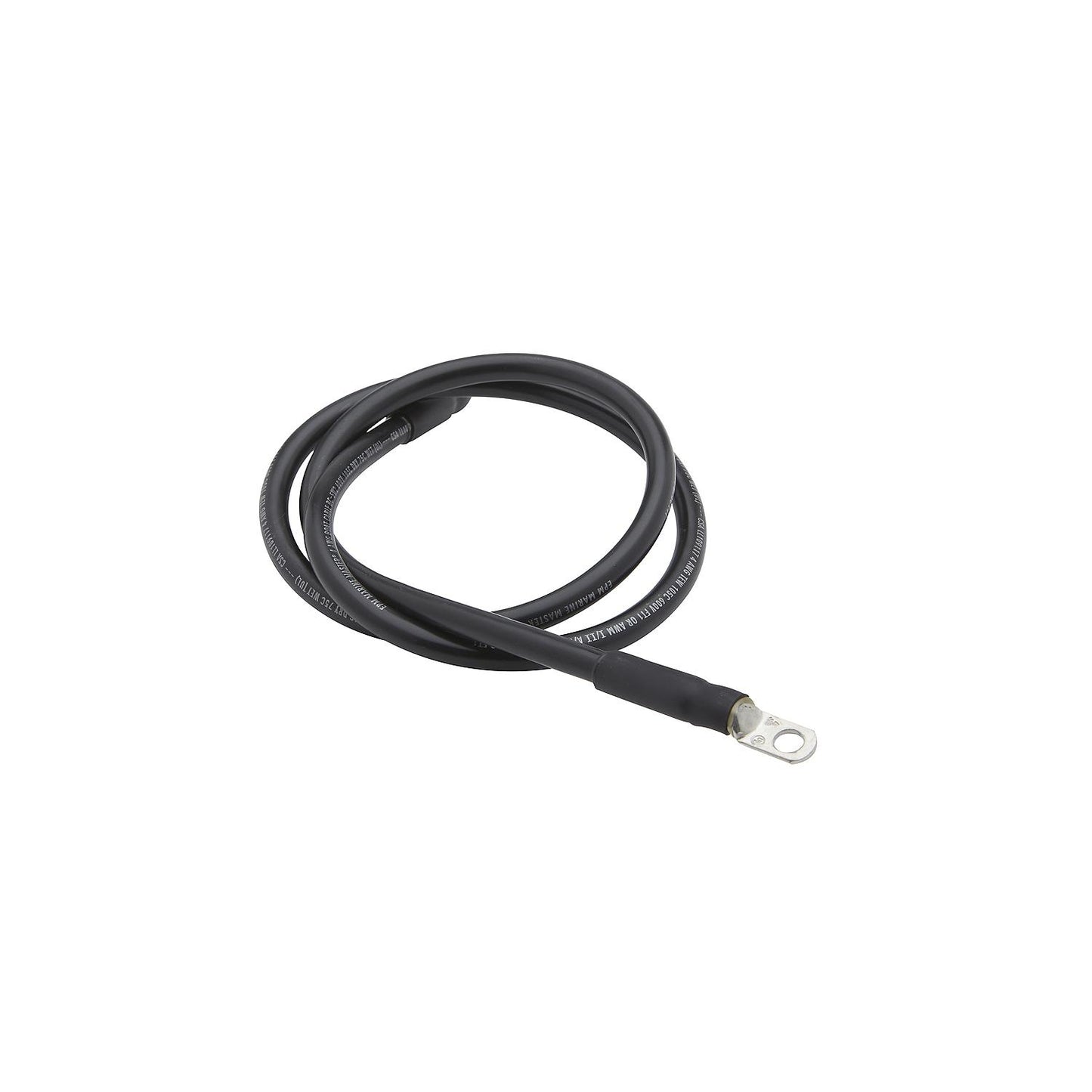 Seachoice 63024 Tinned Copper Battery Assembly, 4 AWG, Black, 6'
