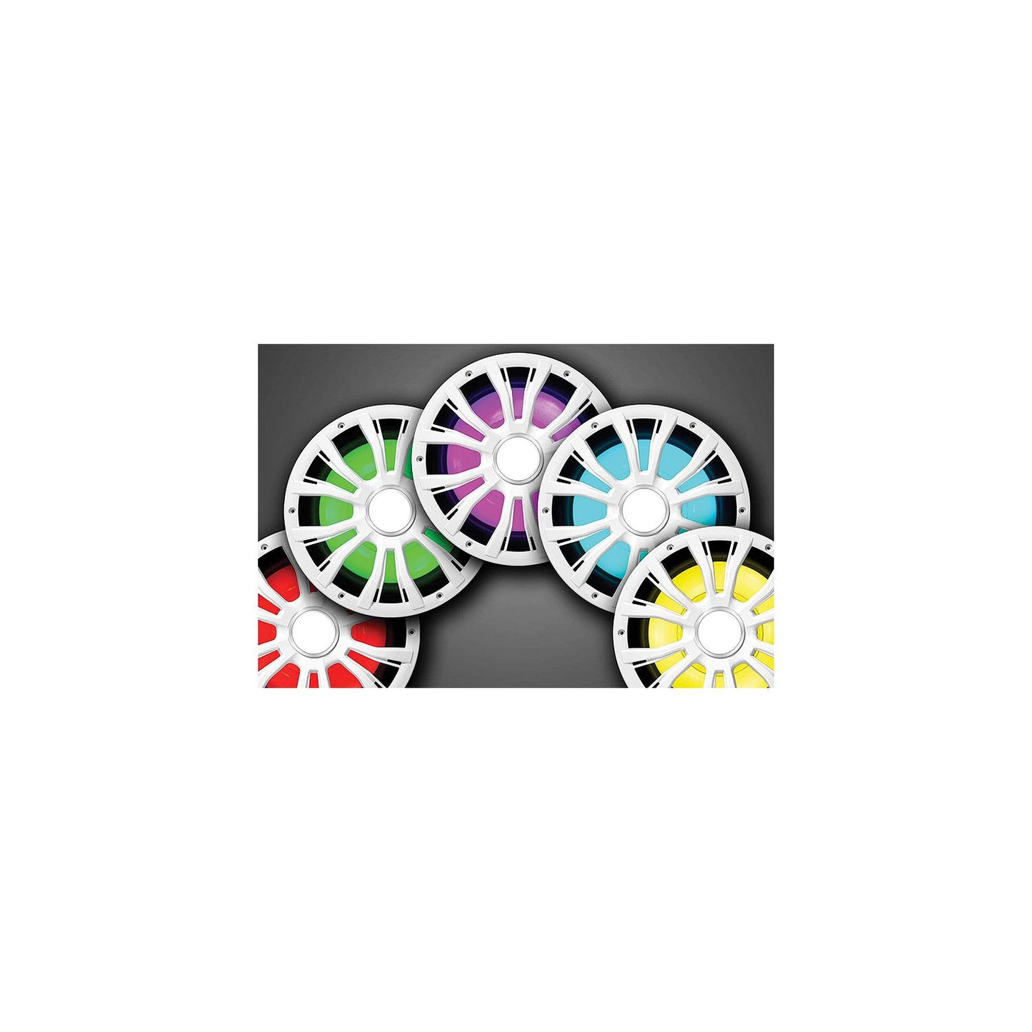 Seachoice 72114 10" 800W Subwoofer With LED Illumination, White