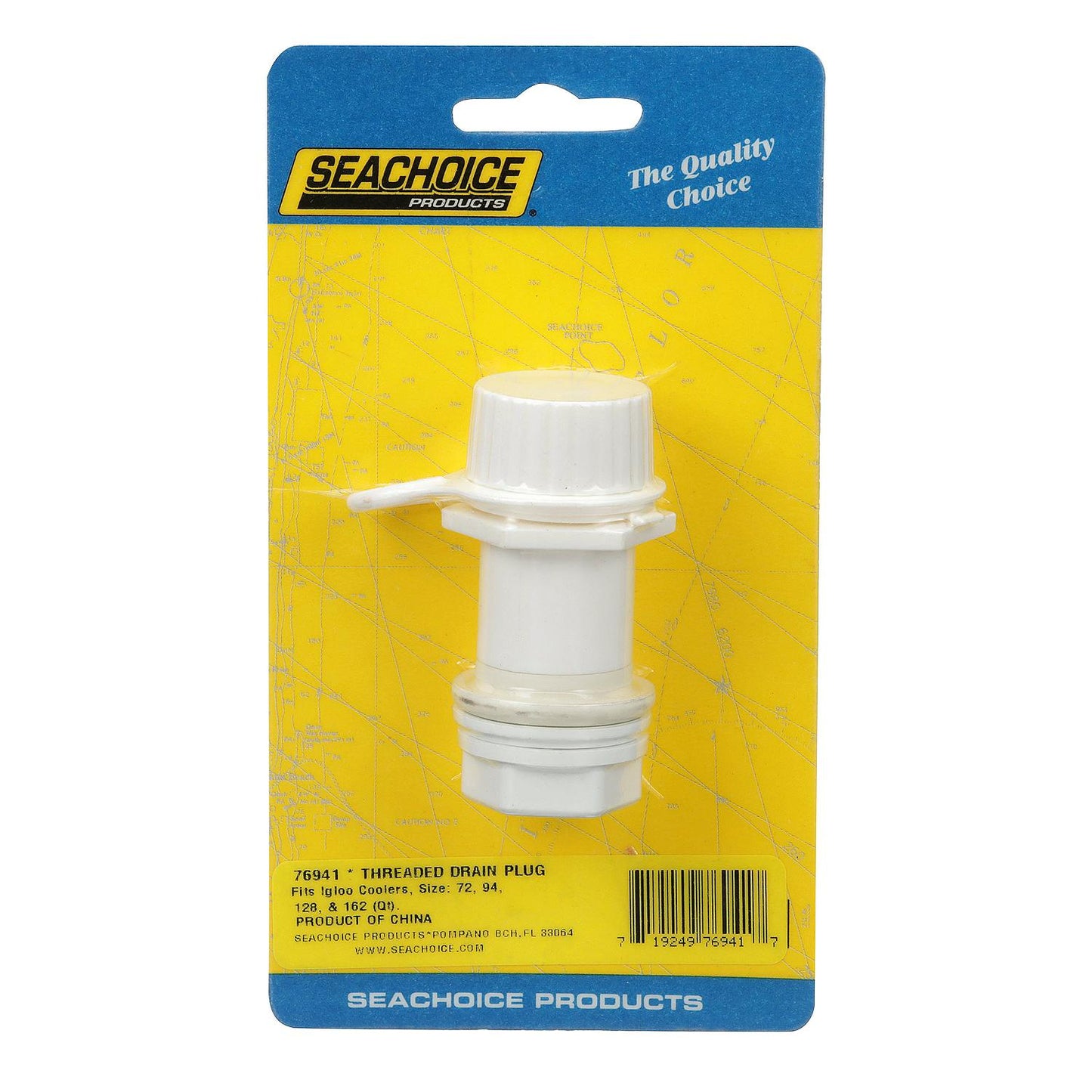 Seachoice Replacment Threaded Drain Plug For Igloo Coolers 72 to 162 QT