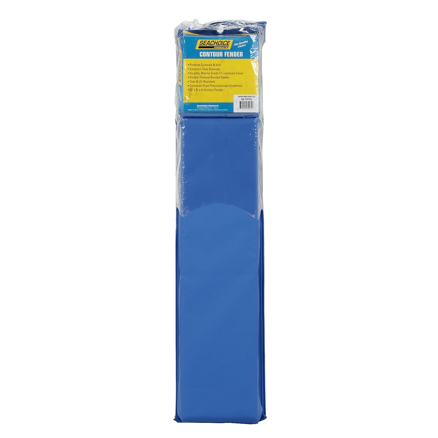 Seachoice Contour Fender, Blue - 30" x 6" x 4"