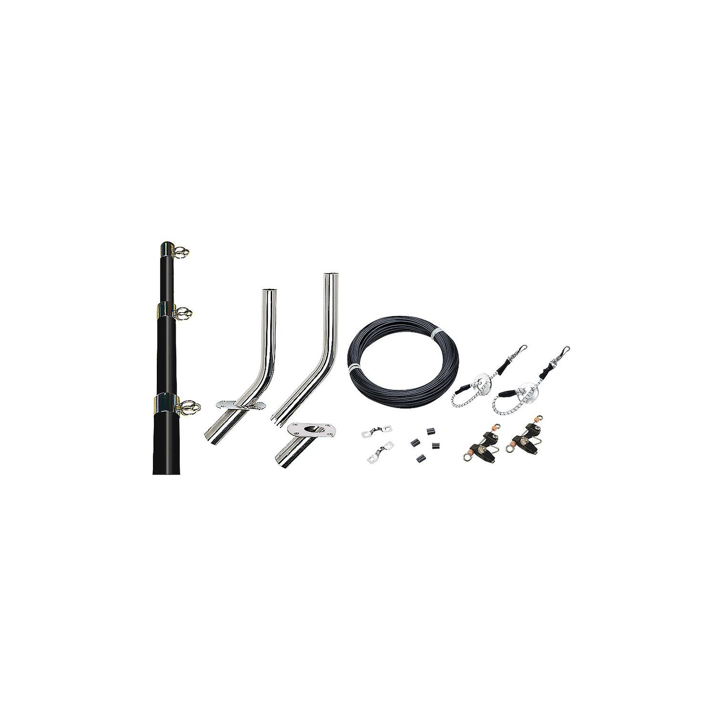 Seachoice Outrigger Kit-15' Black/Gold-Complete