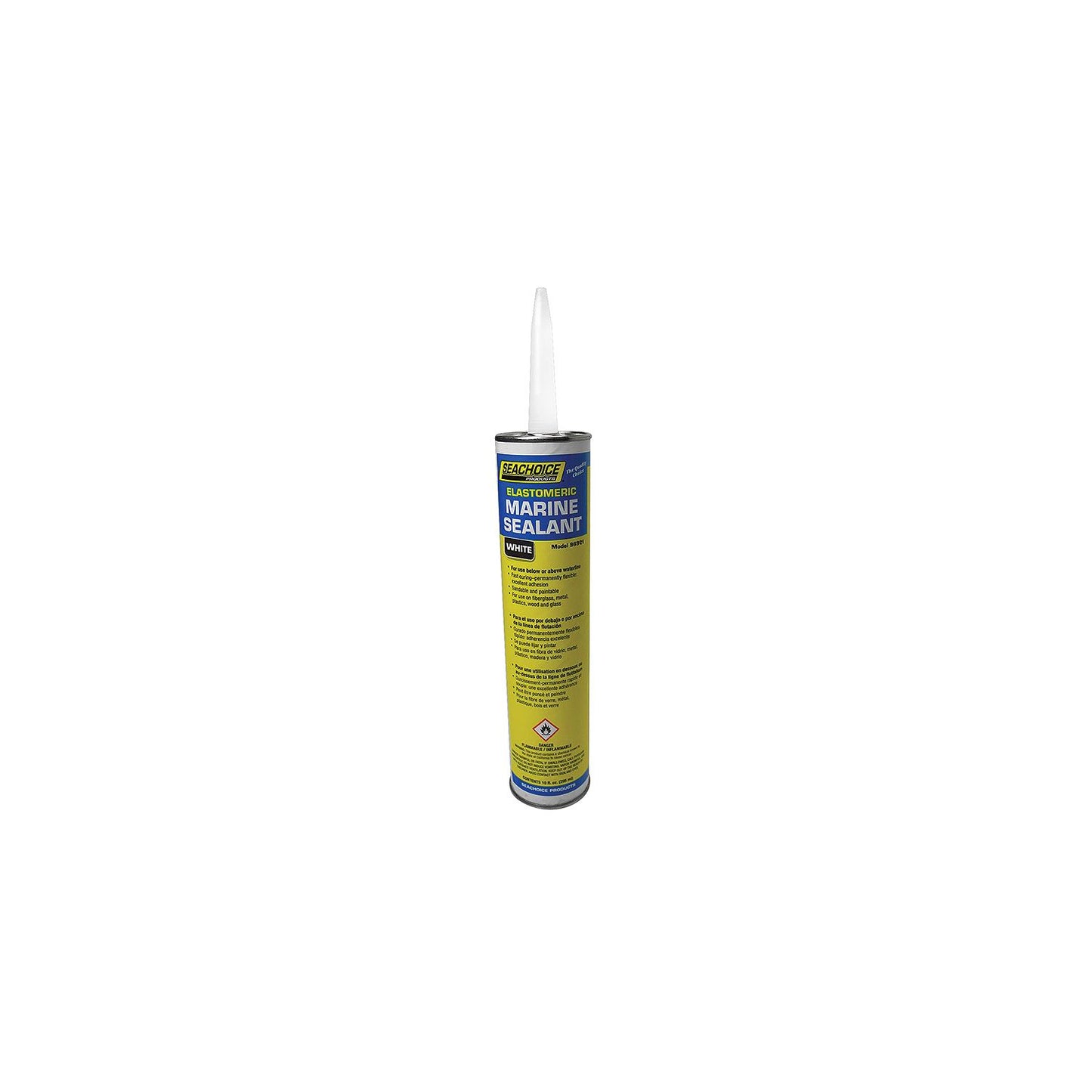 Seachoice Elastomeric White Marine Sealant, 10 oz.