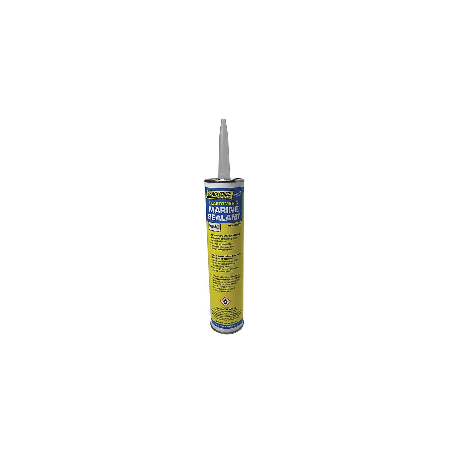 Seachoice Elastomeric Clear Marine Sealant, 10 oz.