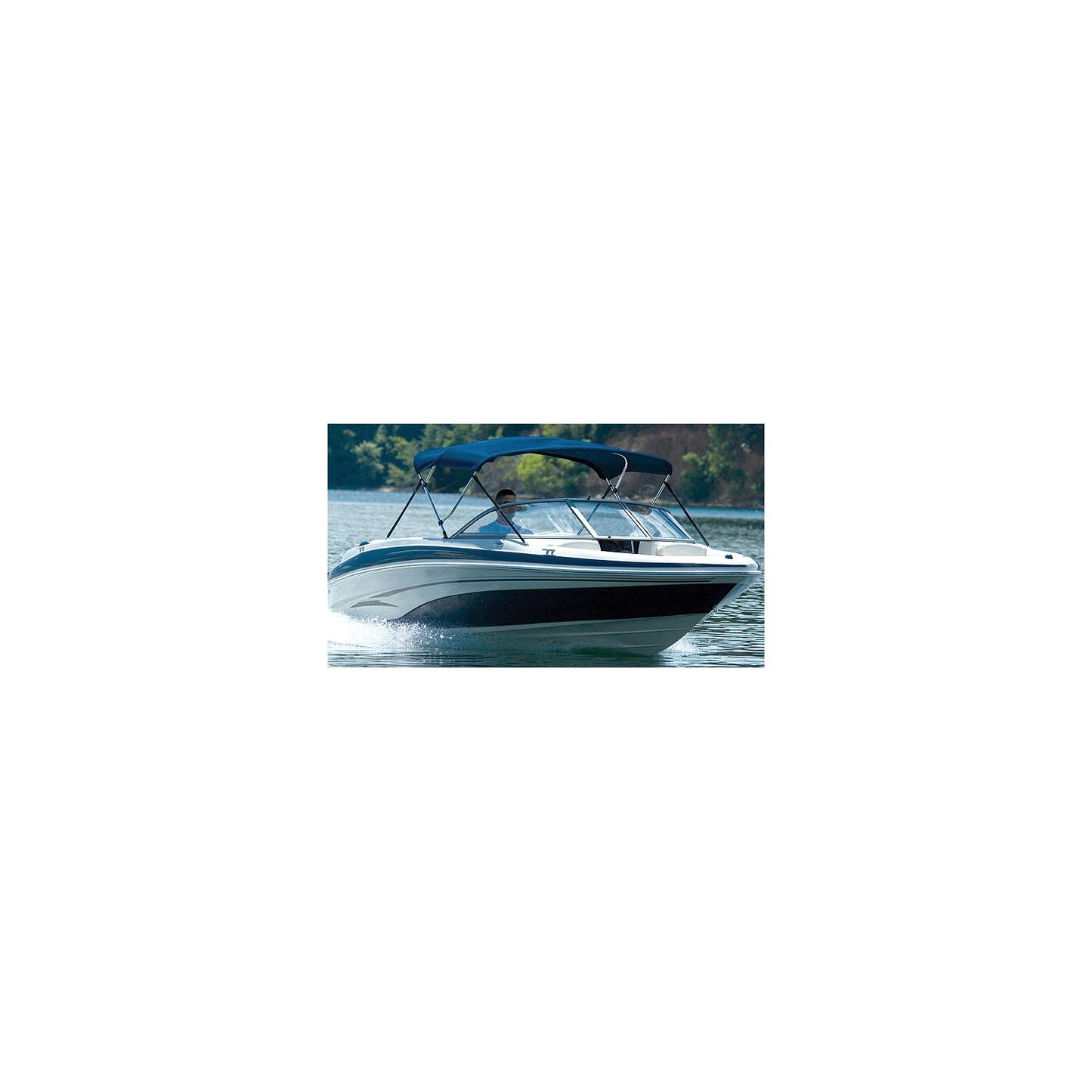 Carver A5469UB05 54" High 3 Bow Ups-Able Bimini Top Kit Captain Navy