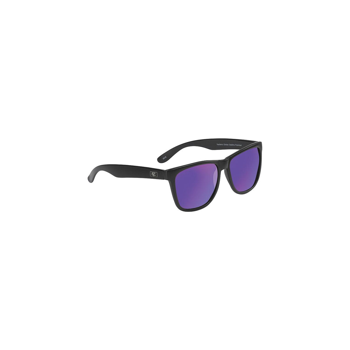 Yachter's Choice 43855 "Catalina" Polarized Sunglasses Black Matte Frame, Purple Mirror Lens-Supply Nautica