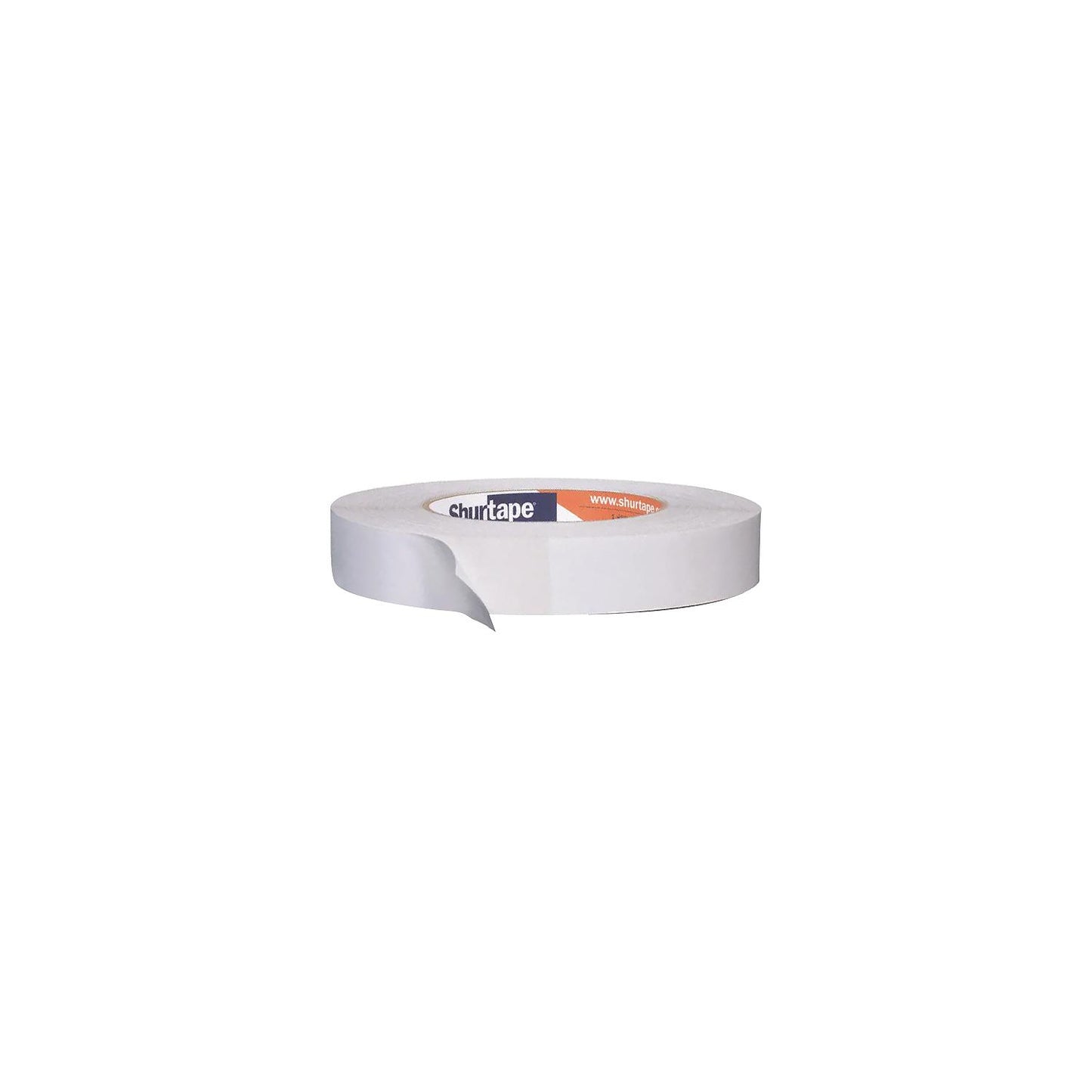 Shurtape 232264 Double Coated Polyester Film Tape, 1/2" x 164', White