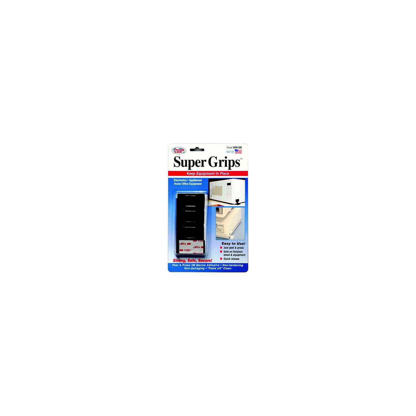 Thumb Lock TV Super Grips™, Black, pr.