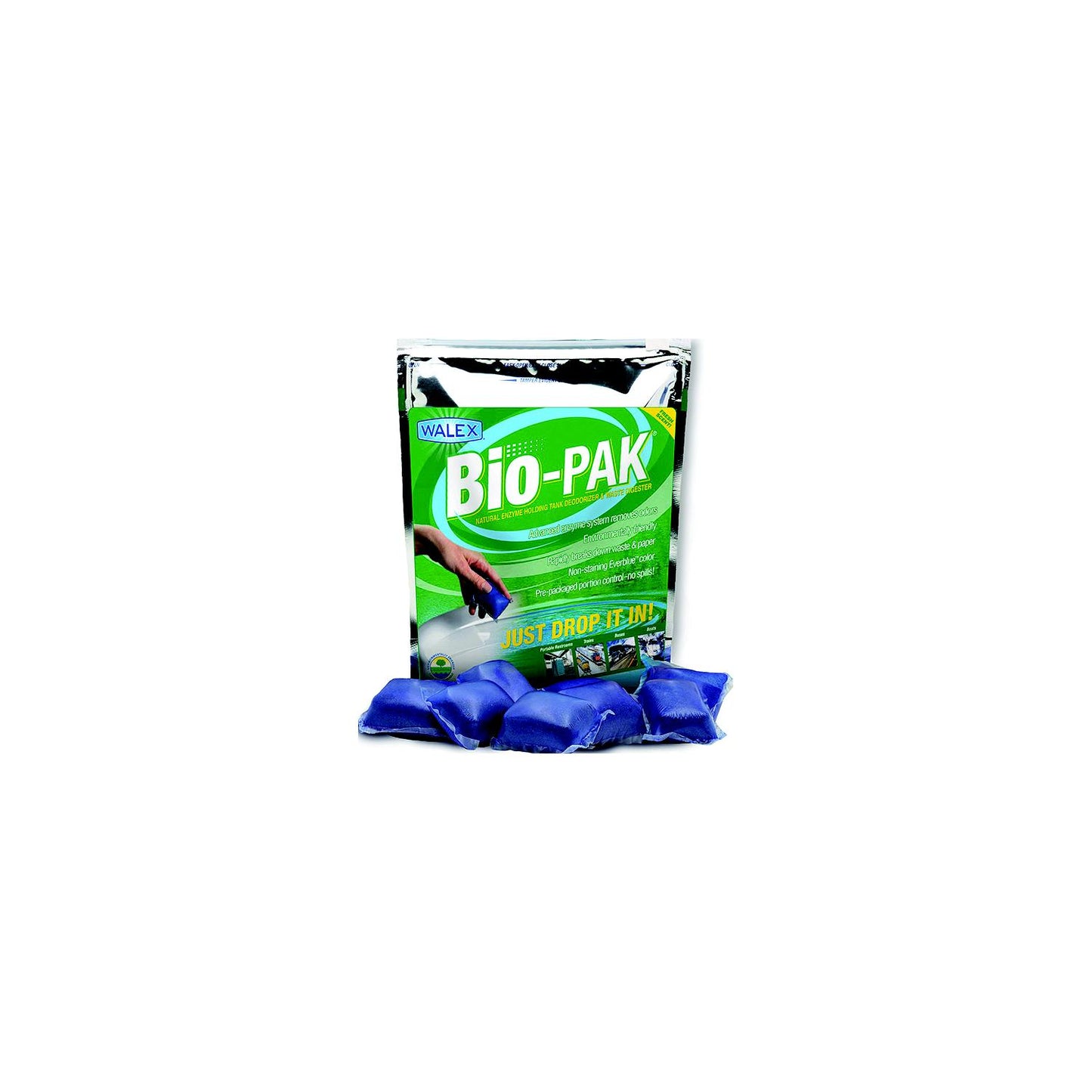 Walex BIOBLUBG Porta-Pak Fresh Scent Holding Tank Deodorizer, 50/Pk