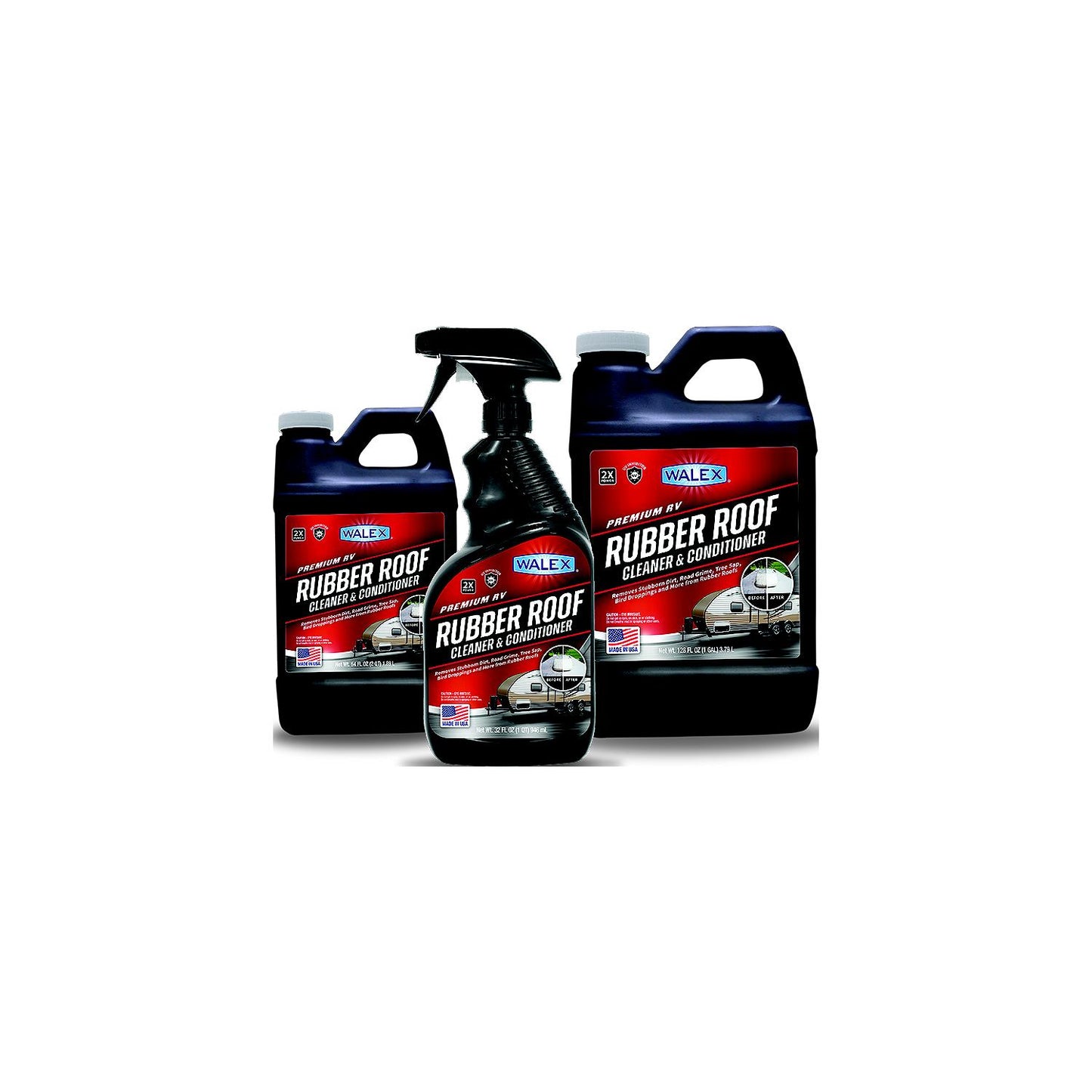 Walex WALRR64 Rubber Roof Cleaner and Conditioner, 64 oz.
