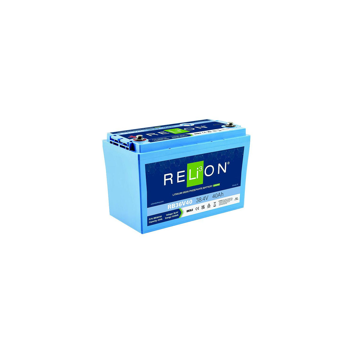 RELiON RB36V40 LiFePO4 Lithium Iron Phosphate 36V Battery-Supply Nautica