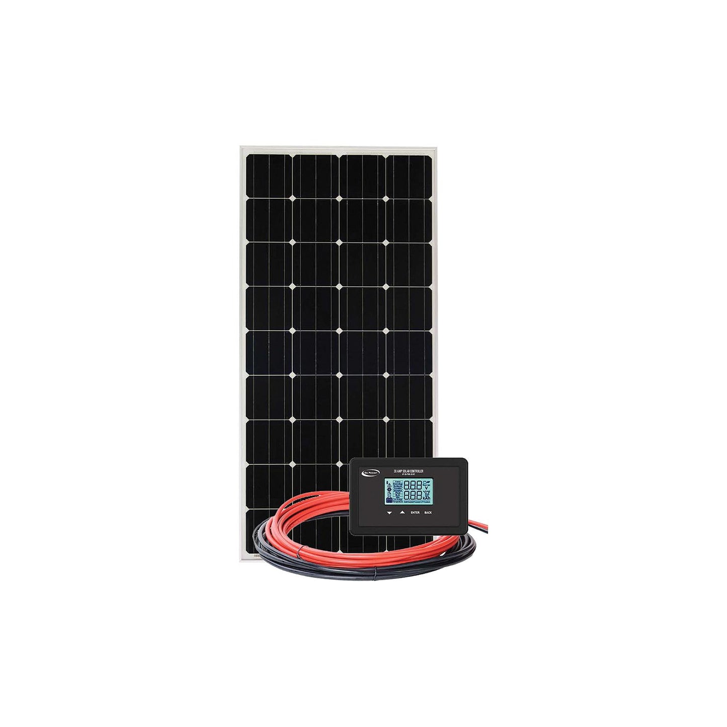 Go Power! 83299 Retreat Solar Charging Kit w/Controller, 100 Watts
